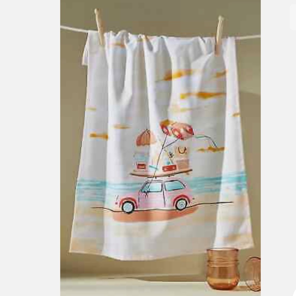 Anthropologie  Next Stop Summer Dishtowel